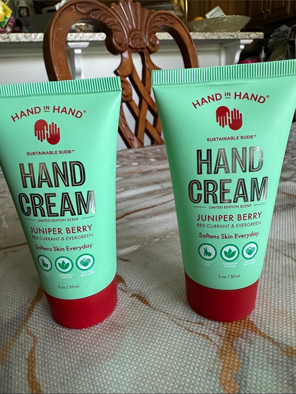 Juniper Berry Hand Cream - Mint Green $12 for EACH